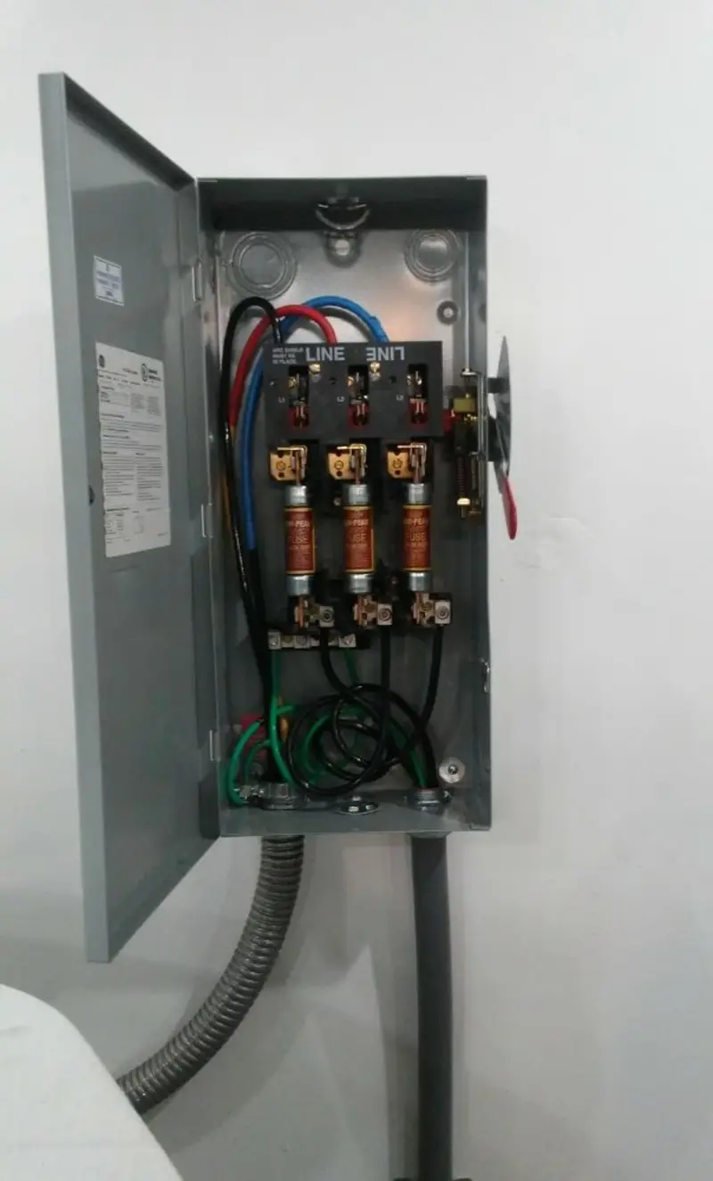 Three-phase disconnect switch installed for Electrical Wiring & Rewiring in West Bountiful