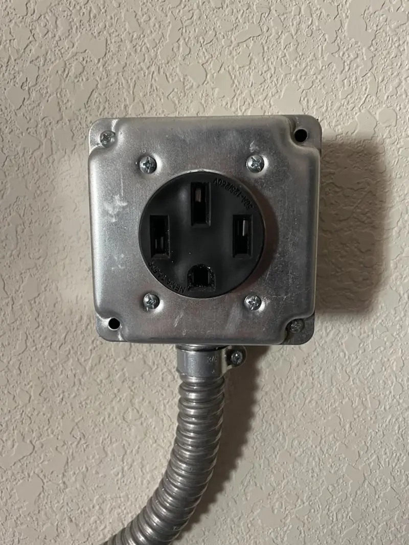 NEMA 14-50 outlet installed for Electrical Panel Upgrade in West Bountiful